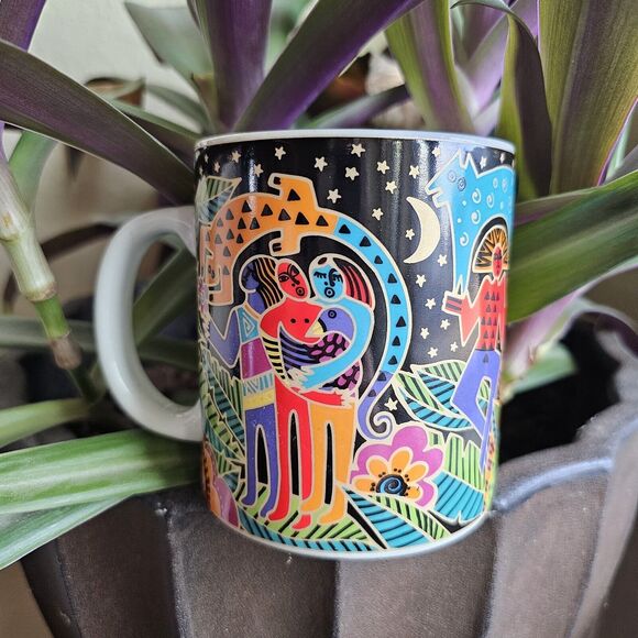 Laurel Burch "Songs of the Earth" Mug 1995, Vintage Original Design Collectible - Picture 2 of 4